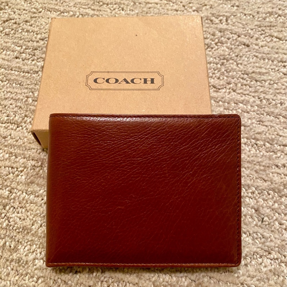 Coach Men's Brown Leather Wallet